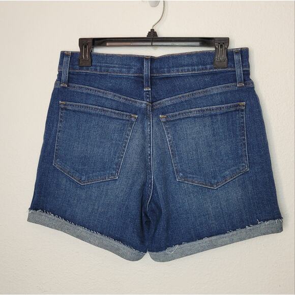 J CREW Classic Denim Jean Short In Pacific Blue Wash High Rise Size 27 - Picture 6 of 9